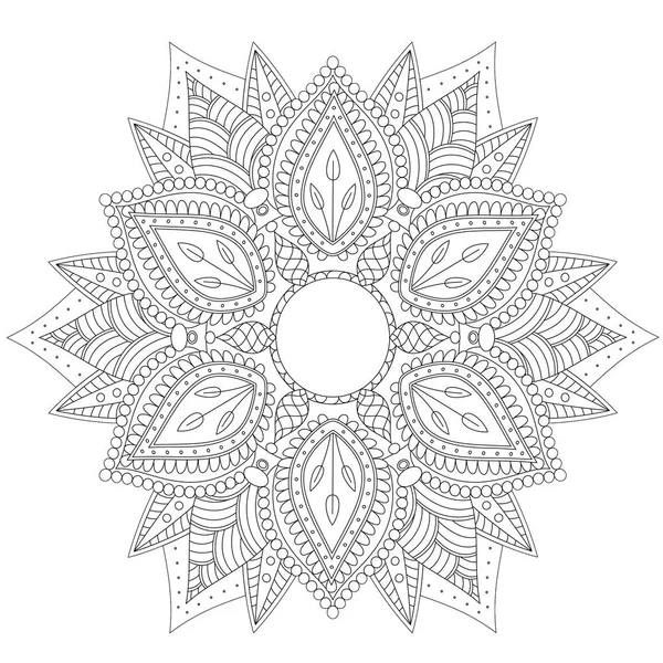 Mandala Karmaşık Desenleri Vintage Dekoratif Desen Elle Çizilmiş Arka Plan — Stok fotoğraf