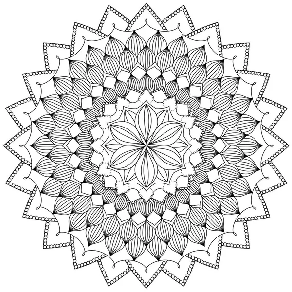 Mandala Intricate Patterns Padrão Decorativo Vintage Fundo Desenhado Mão Adequado — Fotografia de Stock