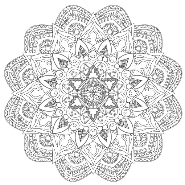Mandala Intricate Patterns Vintage Decorative Pattern Hand Drawn Background Suitable — Stock Photo, Image