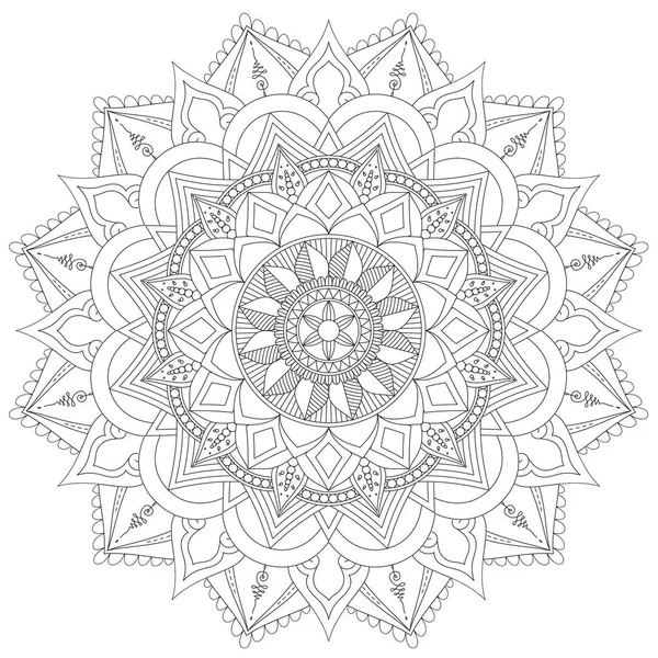 Mandala Intricate Patterns Vintage Decorative Pattern Hand Drawn Background Suitable — Stock Photo, Image