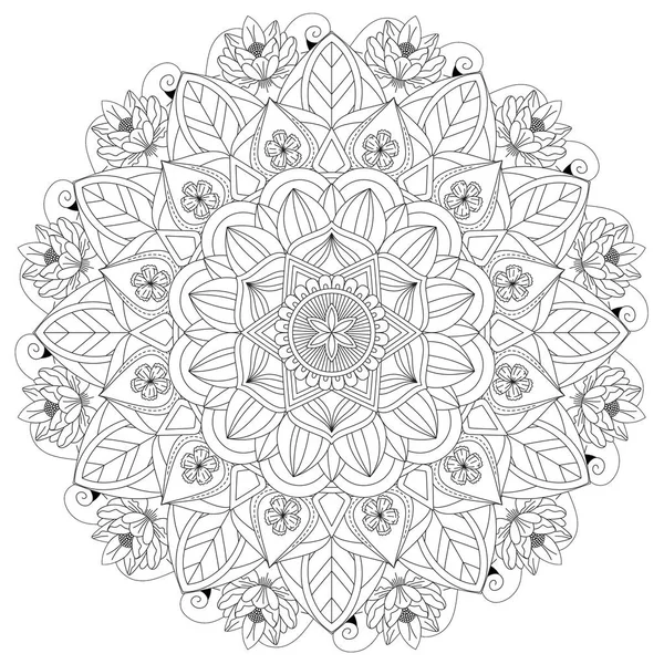 Mandala Ingewikkelde Patronen Vintage Decoratieve Patroon Hand Getrokken Achtergrond Geschikt — Stockfoto