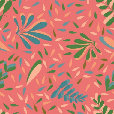 pembe vektör sorunsuz arka plan deseni tasarımı bırakır