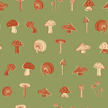 mantar dikişsiz desen tasarımı