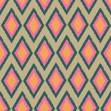 elmas ikat sorunsuz tekrar desen tasarımı.