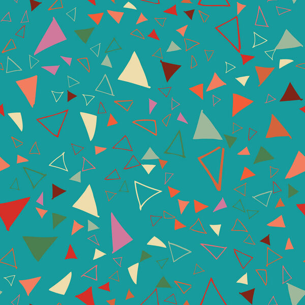 triangle confetti seamless repeat pattern design