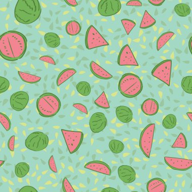 karpuz dikişsiz tekrar desen tasarımı