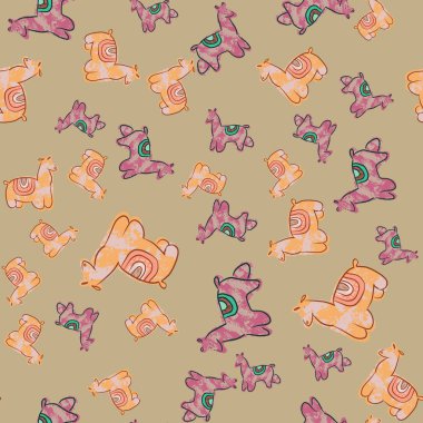 sorunsuz lama desen tasarımı.