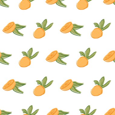 turuncu yaprak Dikişsiz tekrar desen deisgn. 