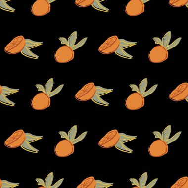 turuncu yaprak Dikişsiz tekrar desen deisgn. 