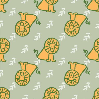 aslan sorunsuz tekrar desen bırakın.