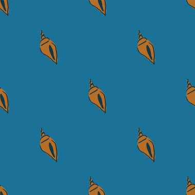 deniz kabukları dikişsiz desen tasarımı