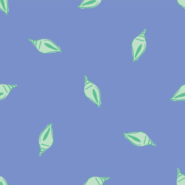 deniz kabukları dikişsiz desen tasarımı