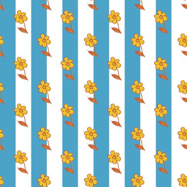 Folklor çiçekleri pürüzsüz desen