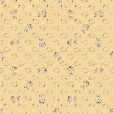 Pug Dog Kusursuz Desen