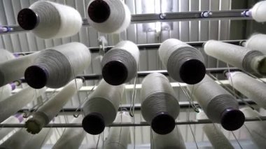 İplik tekstil fabrikası sahneleri