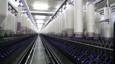 İplik tekstil fabrikası sahneleri