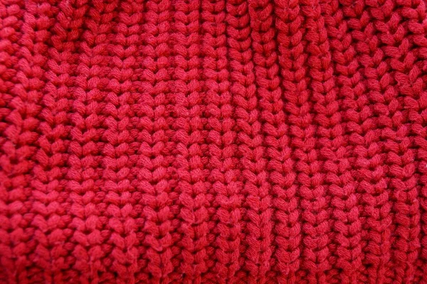 Červené Textury Vlněné Látky Oděvy Vyrobené Svetry — Stock fotografie