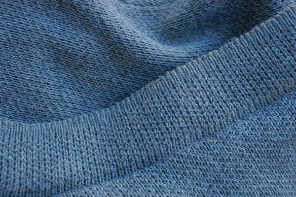 Graue Textur Aus Einem Stück Stoff Auf Einem Pullover — Stockfoto
