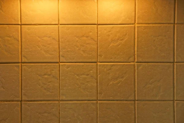 Brązowy Tekstury Kwadratowych Płytek Ścianie Pokoju — Zdjęcie stockowe