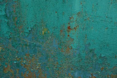 eski paslı duvarından yeşil metal doku