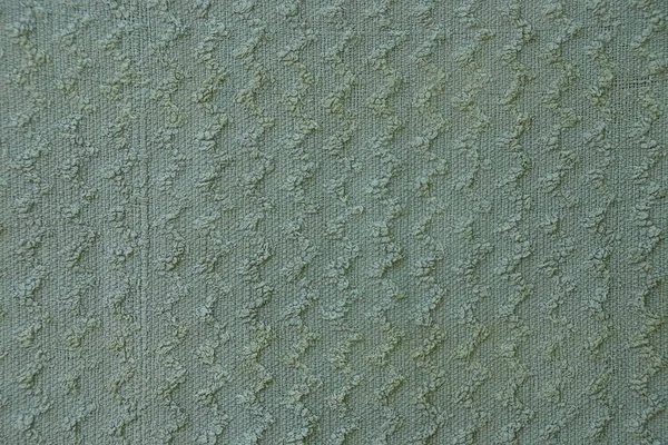 Textura Tecido Verde Cinza Uma Parte Matéria — Fotografia de Stock
