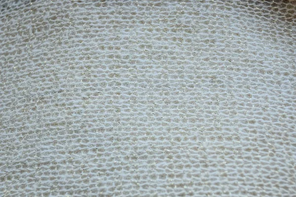 毛織り物の部分から灰色の白い布のテクスチャ — ストック写真