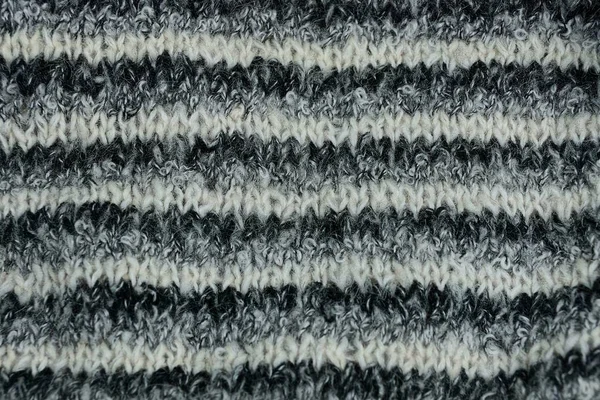 ウールの衣服の部分から布の縞模様のテクスチャ — ストック写真