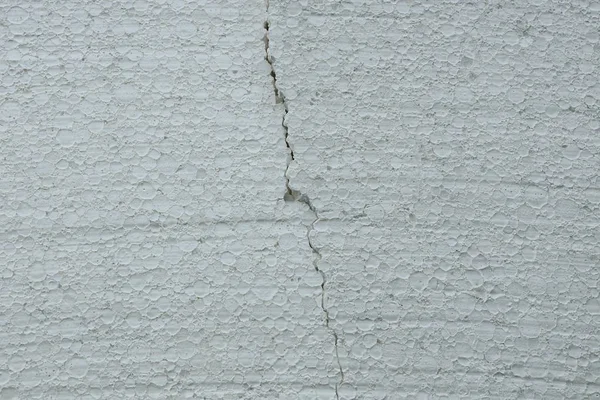 Gray White Plastic Texture Piece Polystyrene Crack — Stock Photo, Image