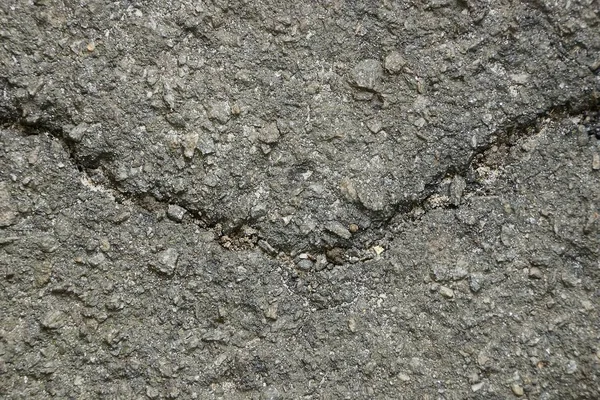 Textura Pedra Cinza Asfalto Estrada Com Uma Rachadura — Fotografia de Stock