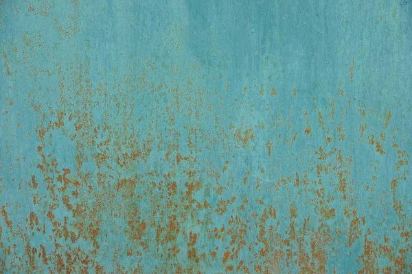 Kék Metál Texture Egy Darab Rozsdás Vas — Stock Fotó