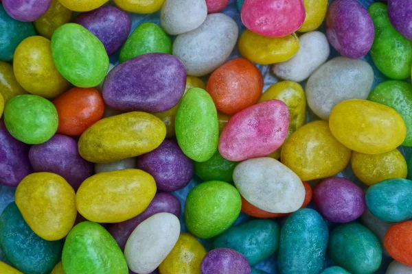 Texture Colorata Una Pila Piccoli Cioccolatini — Foto Stock