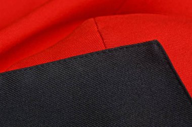 Giyim bir parça kırmızı siyah kumaş dokusu