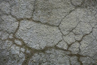 Çatlaklar ile beton duvar gri arka plan