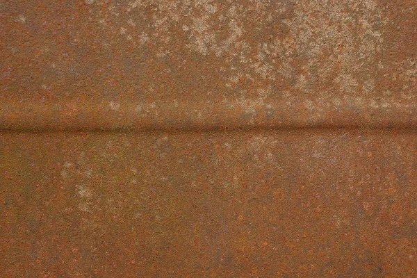 Rusty Bruin Metalen Textuur Van Een Stuk Oude Muur — Stockfoto