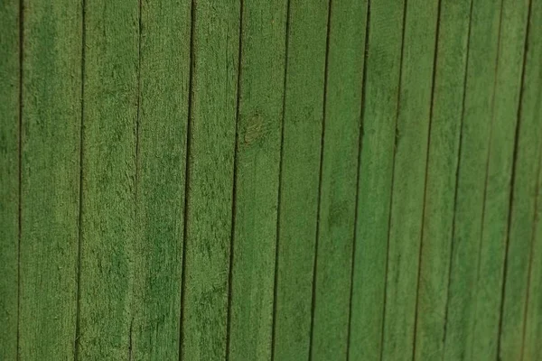 Grüne Holzstruktur Der Bretter Zaun — Stockfoto