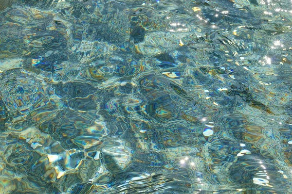 Texture Transparente Eau Légère Sur Mer — Photo