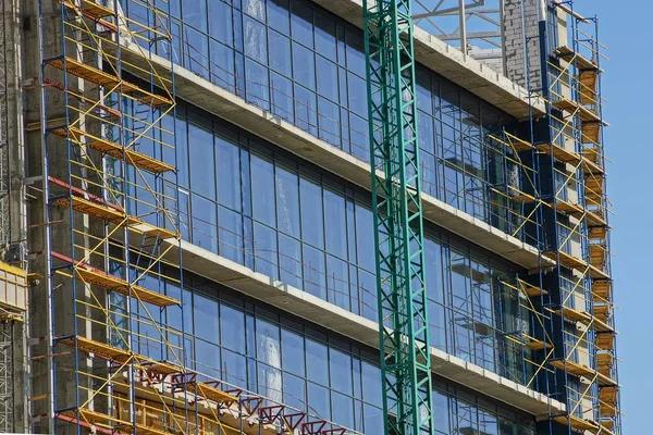 Teil Des Unvollendeten Großen Glashauses Auf Der Baustelle — Stockfoto