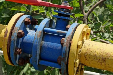 renkli çelik gaz borusu sokak kapısı