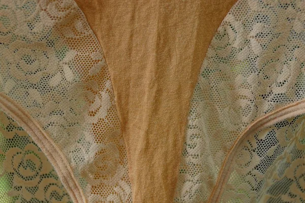 Kahverengi Kumaş Doku Buruşuk Elbise Bir Parçası Üzerinden — Stok fotoğraf