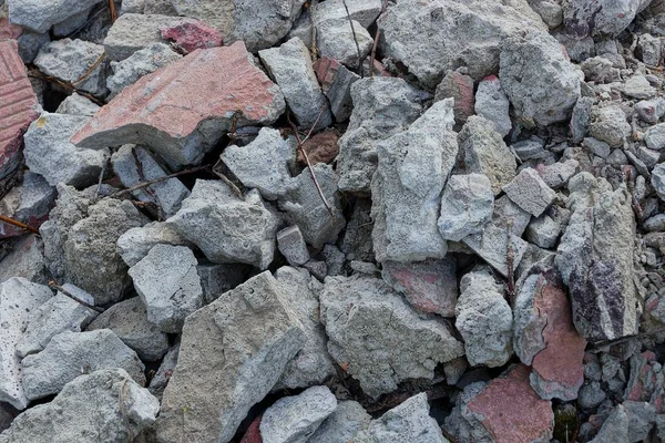 Textura Marrón Gris Piedras Montón Basura — Foto de Stock