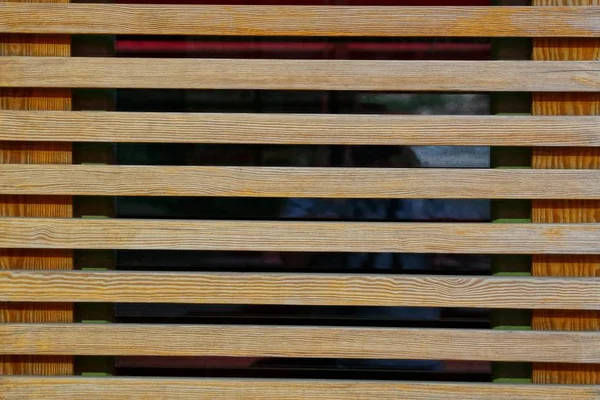 Braune Holzbrettstruktur Einem Gitter Der Wand — Stockfoto