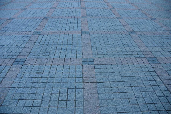 Texture Pietra Grigia Lastre Pavimentazione Sulla Strada — Foto Stock