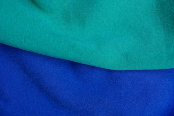Φόντο Πράσινο Μπλε Ύφασμα Φτιαγμένο Από Ύφασμα Μάλλινα Ρούχα — Φωτογραφία Αρχείου