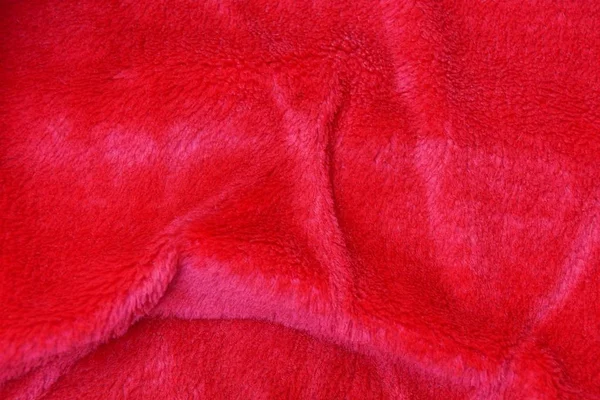 Texture Rouge Tissu Laine Sur Les Vêtements — Photo