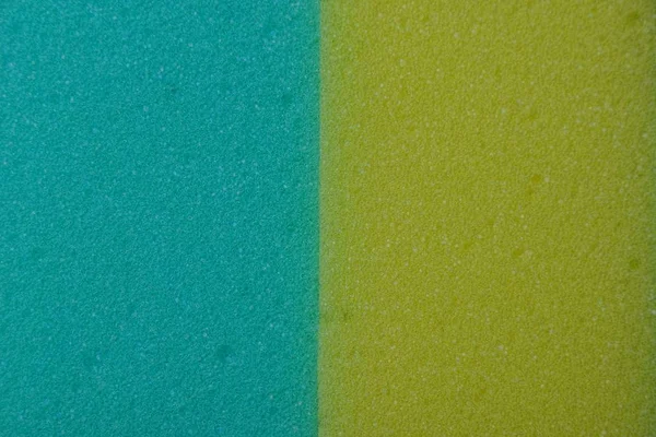 Желтая Зеленая Пластиковая Текстура Куска Пенопласта — стоковое фото