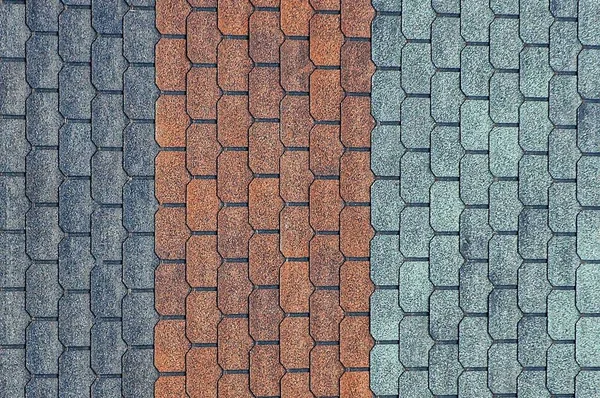 Kolor Tekstury Dachówki Dachu Domu — Zdjęcie stockowe