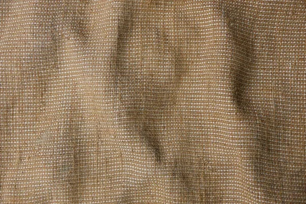 灰色棕色织物纹理从一块麻布 — 图库照片