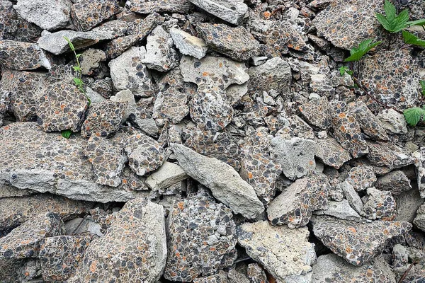 Textura Gris Piedras Montón Basura — Foto de Stock