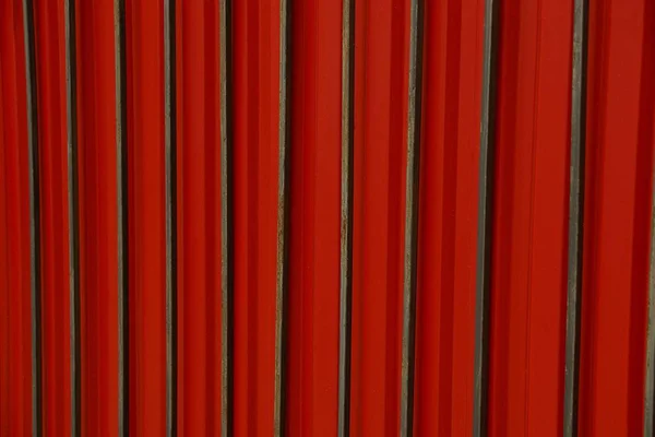 Red Black Metal Texture Iron Fence Steel Rods — Stock Photo, Image