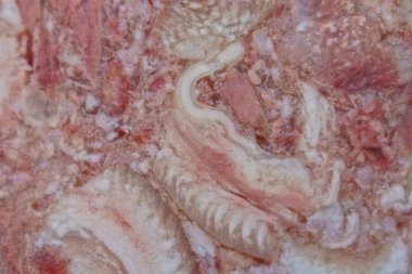 domuz etli bir parçası üzerinden doğal doku